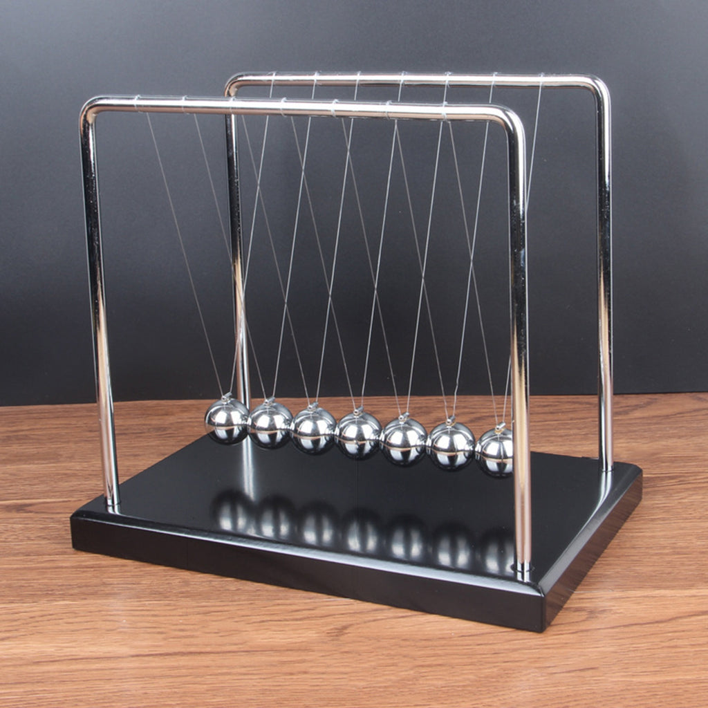 Newton Cradle Pendulum with 7 Balance Balls Desk Decor O232612