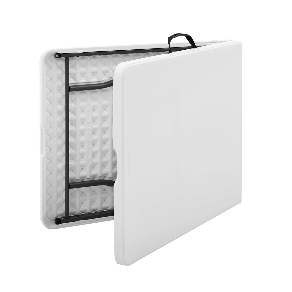 White 6 Foot Fold-in-Half Plastic Table E824026