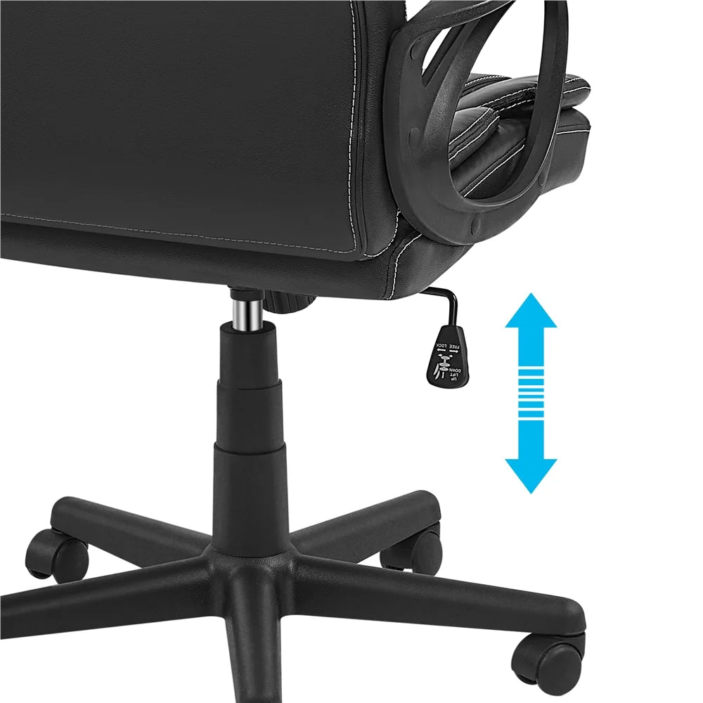 Black Adjustable High Back PU Leather Executive Chair G776259