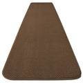Toffee Brown 22 ft. x 27 in. Skid-Resistant Carpet Runner M789763