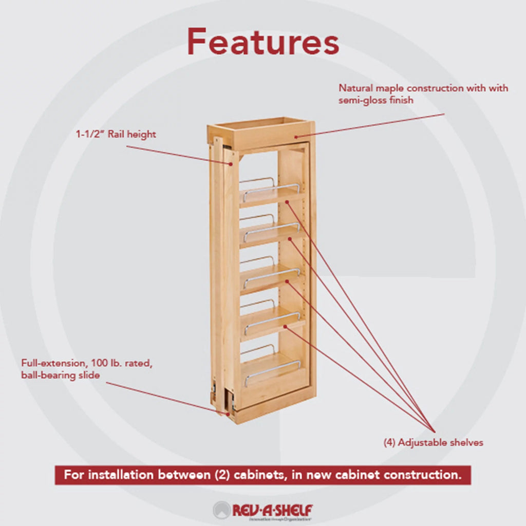 6 In Wood Wall Filler Cabinet Organizer L909788