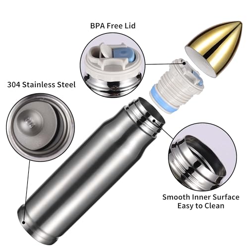 17 oz Stainless Steel Vacuum Insulated Water Bottle B4515