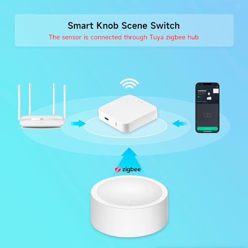 ZigBee Smart Knob Switch Wireless Rotatable Dimmer Switch Y1674