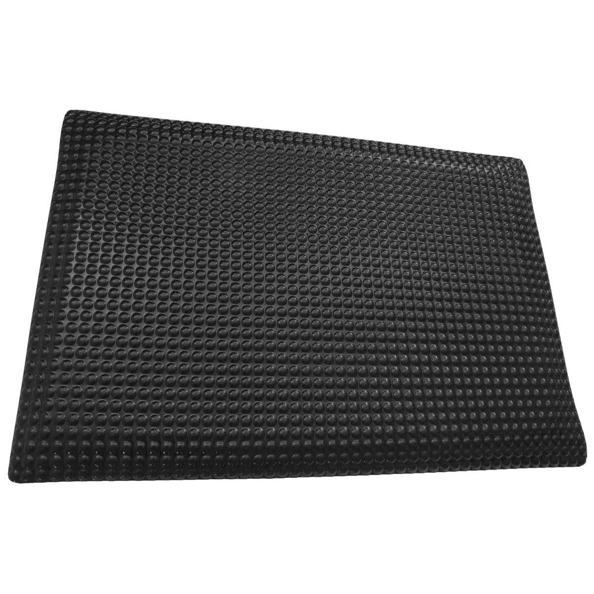 Glossy Black Anti-Fatigue No-Slip Mat - 2 ft. x 17 ft. x 0.62 in. W85992