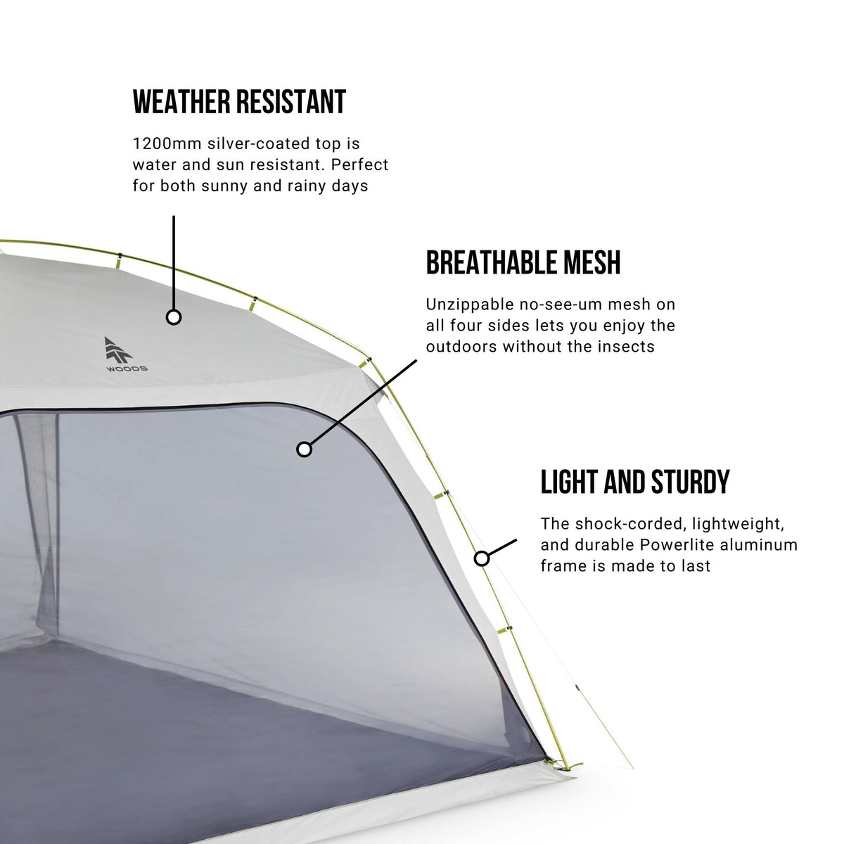 12x12 ft Canopy Tent Screen House B2903
