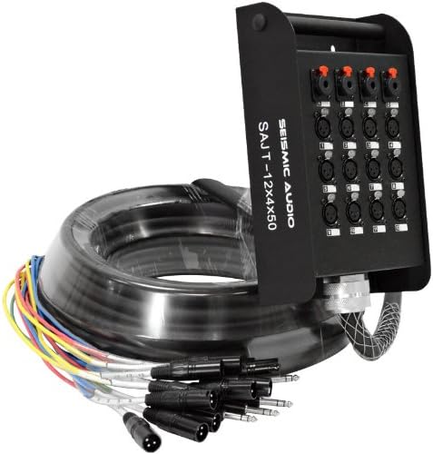 12 Channel 100' XLR Snake Cable with 1/4 Returns W6387