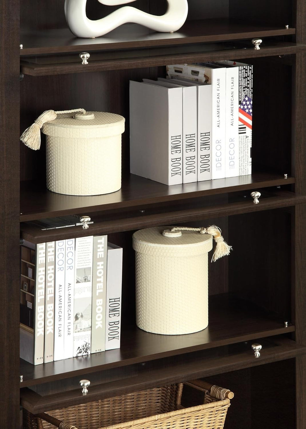 Espresso 4 Shelf Barrister Bookcase K1151