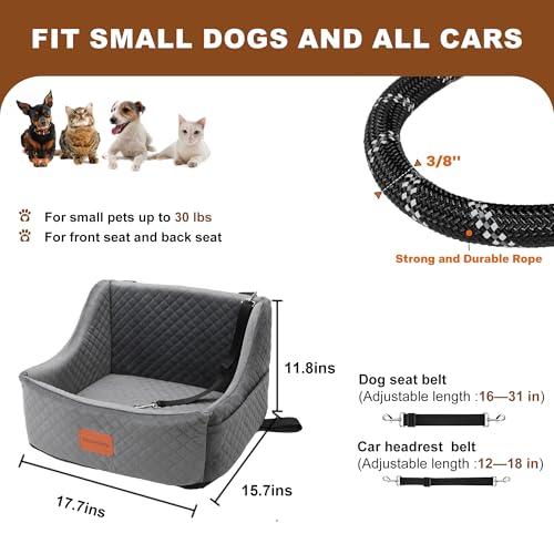 Black Dog Booster Seat for Medium Dogs Under 30 Lbs I196