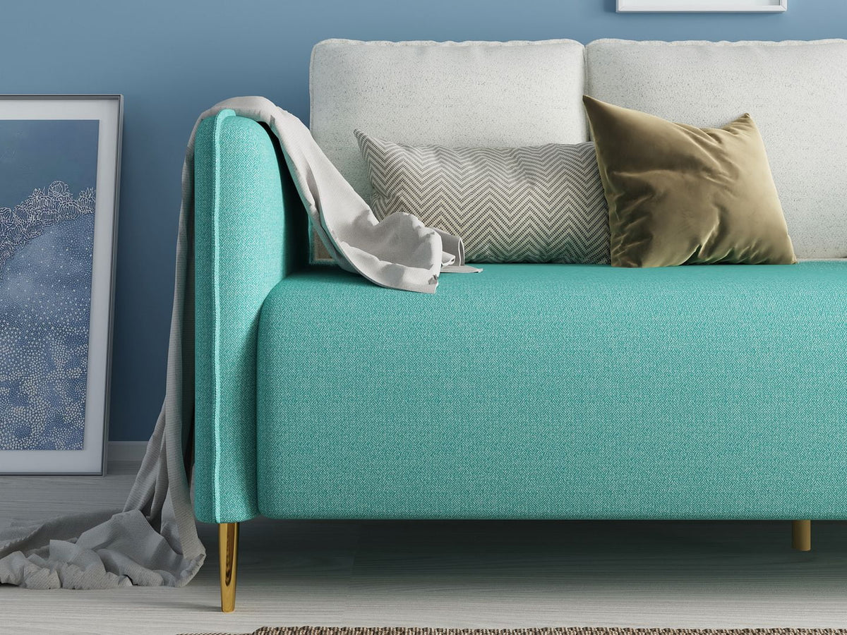 Transitional Futon Sofa with Metal Legs D4137