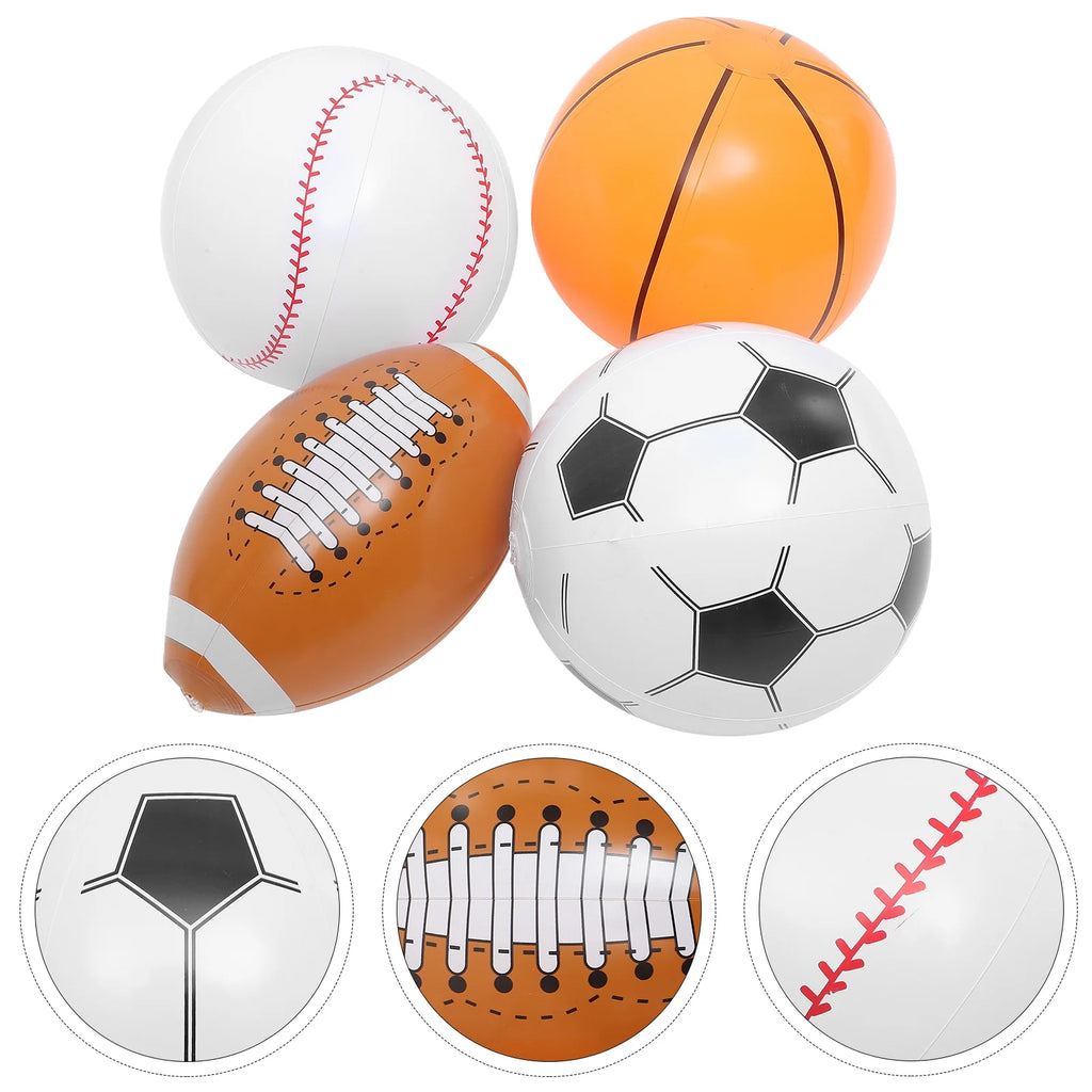 4pcs Inflatable Beach Ball I9610
