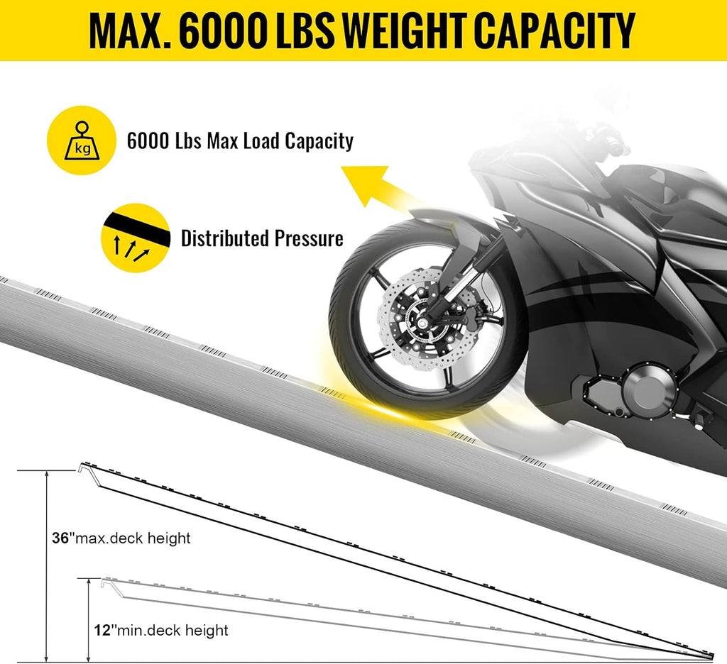 84x14 Inch Aluminum Ramps 1 Pair N4035