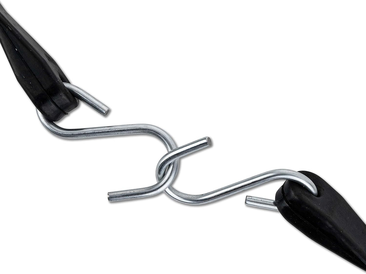 30 Pack Rubber Bungee Cords 21 Long EPDM with Crimped Hooks Q3687