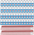 Lockout Tagout Locks Loto Tags Safety Padlocks Lockout Station Kit (20, Blue) Pack of 2 U8419