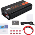 3000W Pure Sine Wave Power Inverter DC 12V to AC 120V with LCD Digital Display Remote Control USB Port H54187