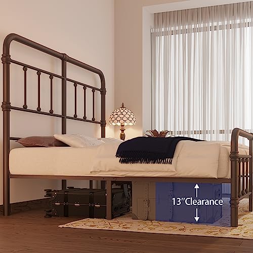 King Size Metal Bed Frame with Headboard N38702