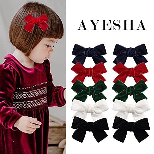 Velvet Hair Clips and Barrettes 20pcs K295