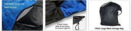 Blue/Black Jet Ski Covers with Trailer Straps and Storage Bag J573153