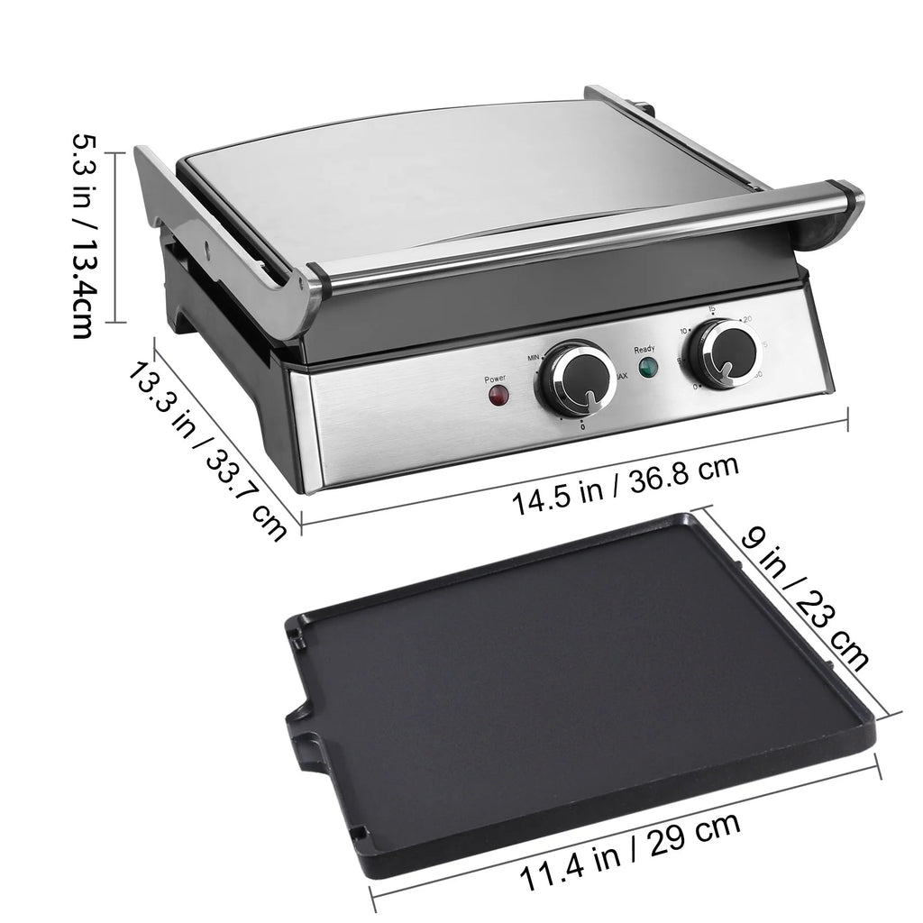 14.5" Commercial Electric Countertop Griddle Grill O74738