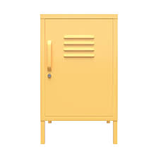 Blue Metal Locker End Table J2827