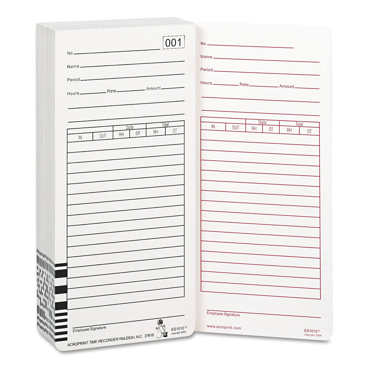 Time Card 100/Pack C4507
