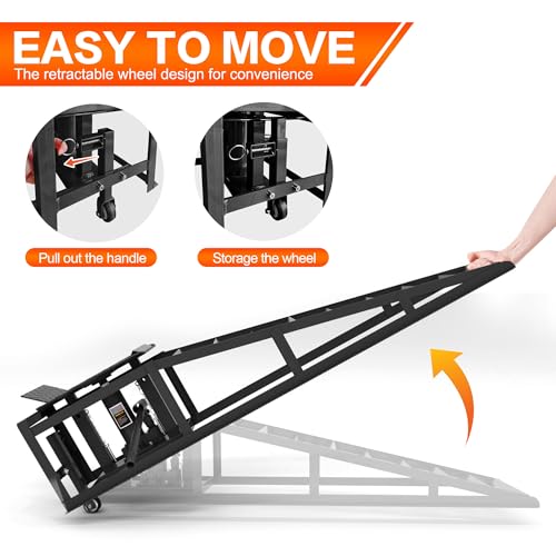 Black Heavy Duty Steel Car Ramps 2 Pack T200