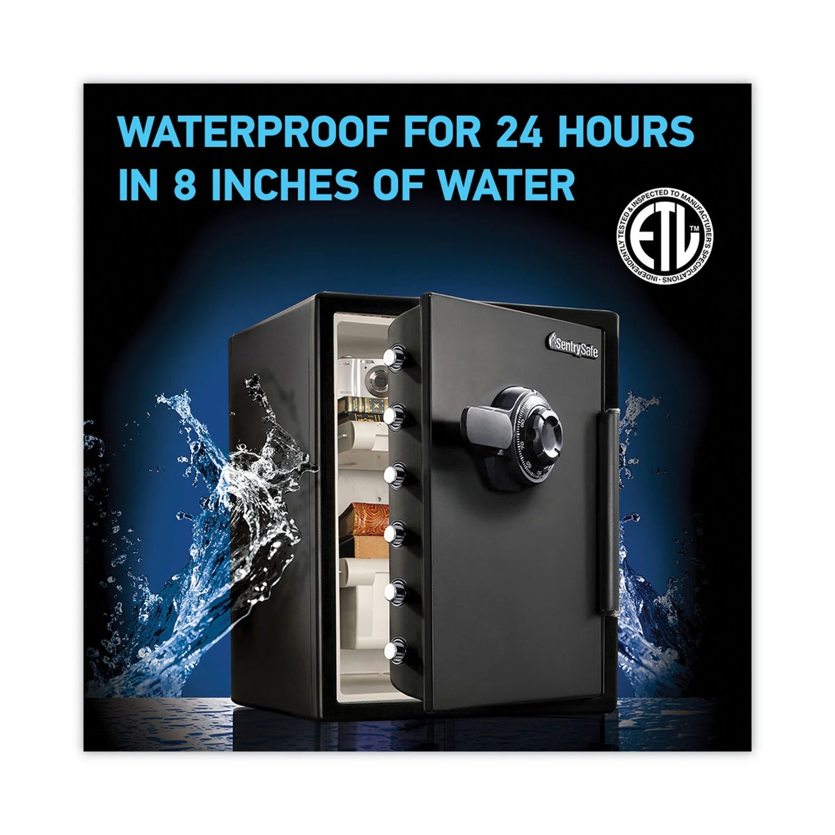 Fire-Safe with Combination Access, 2 cu ft, Black D7395