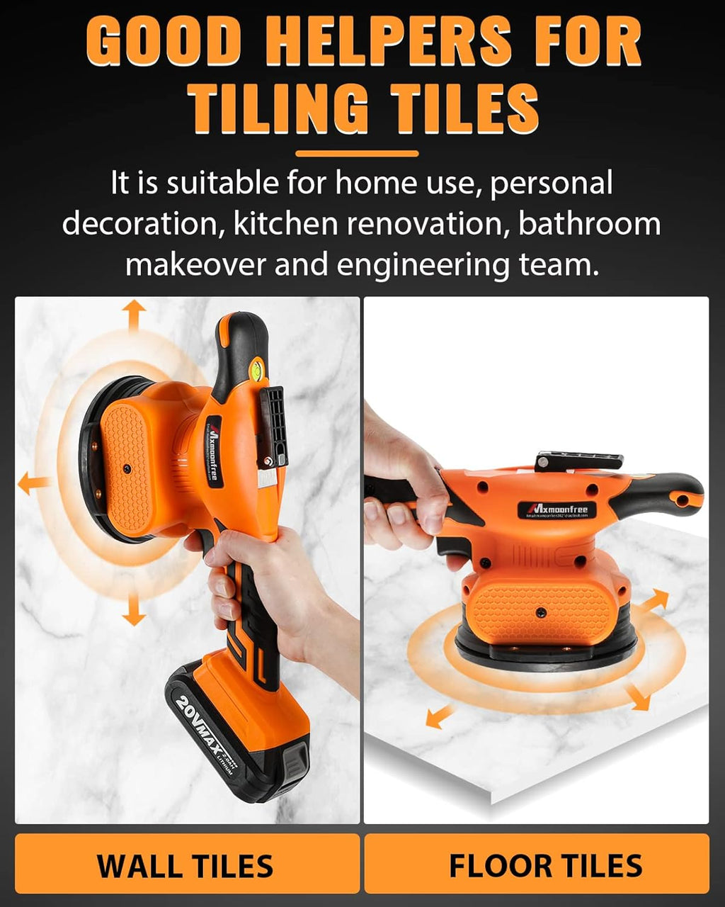 Tile Vibration Machine with Suction Cup and Storage Case K52022