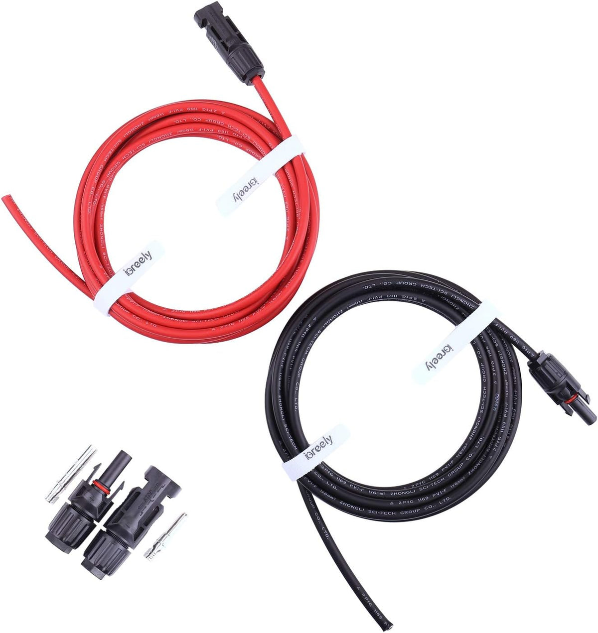 50 Feet 10AWG Solar Extension Cable with Female and Male Connector B8778