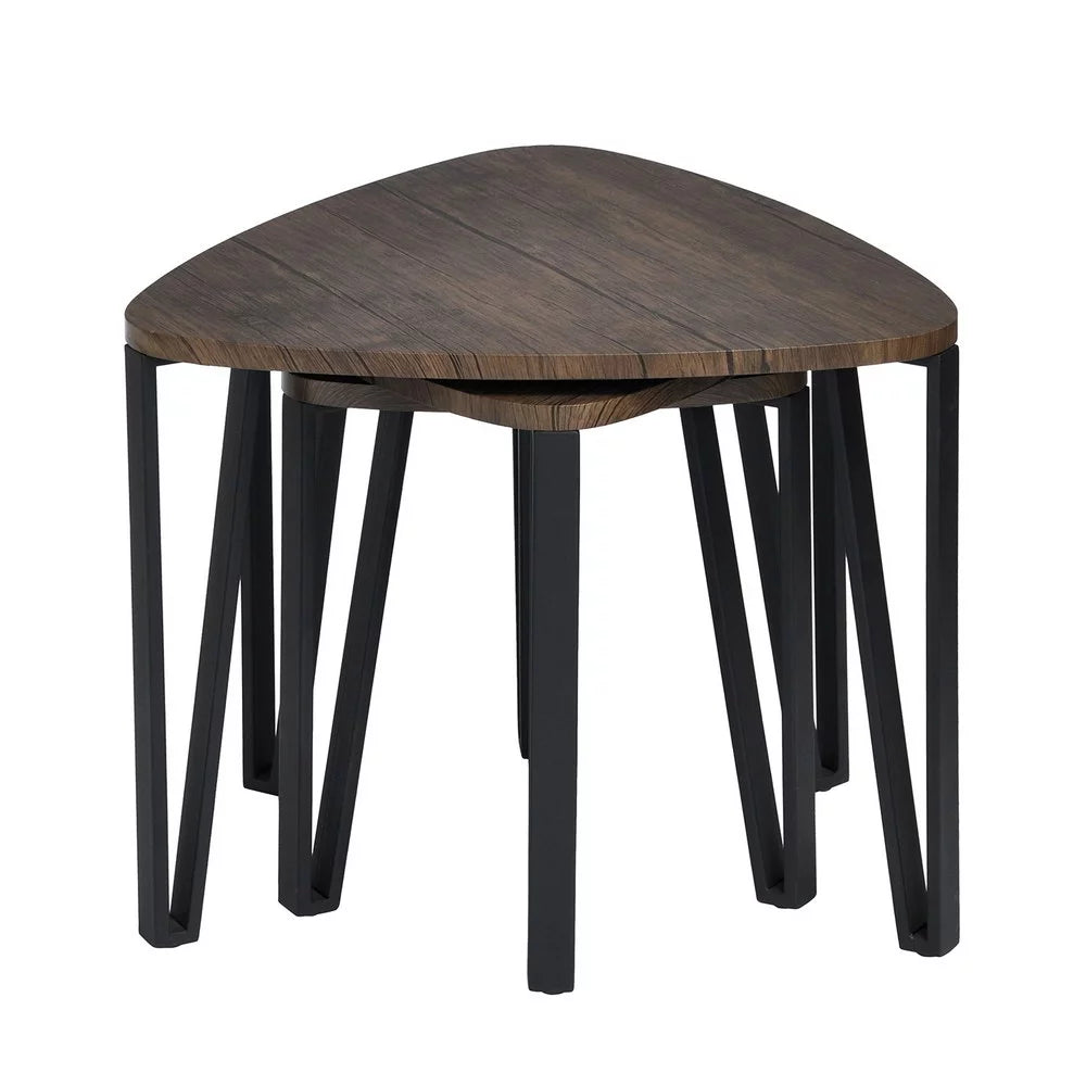 Set of 3 Wood Look Nesting Coffee Table H5145