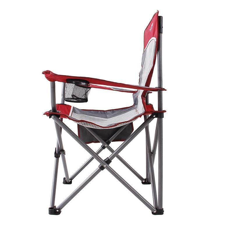 Oversized Mesh Camping Chair Red Grey Z857423