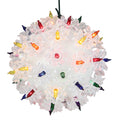 Glitter White Twinkle Sphere Christmas Light F142