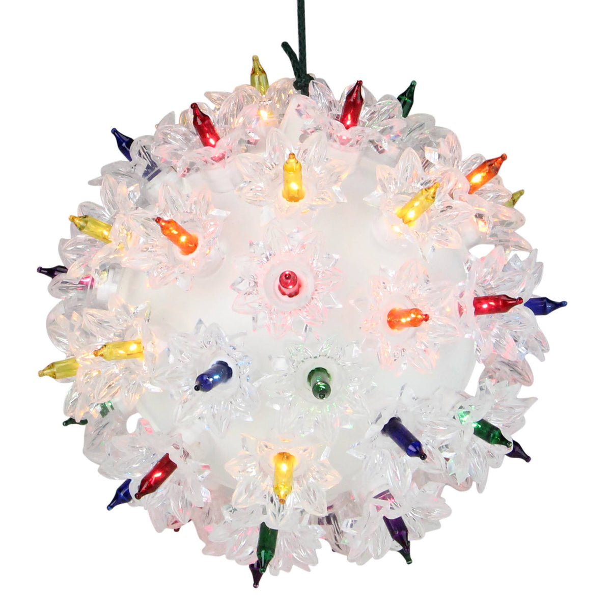 Glitter White Twinkle Sphere Christmas Light F142