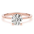 14K Rose Gold Moissanite Wedding Ring M809788