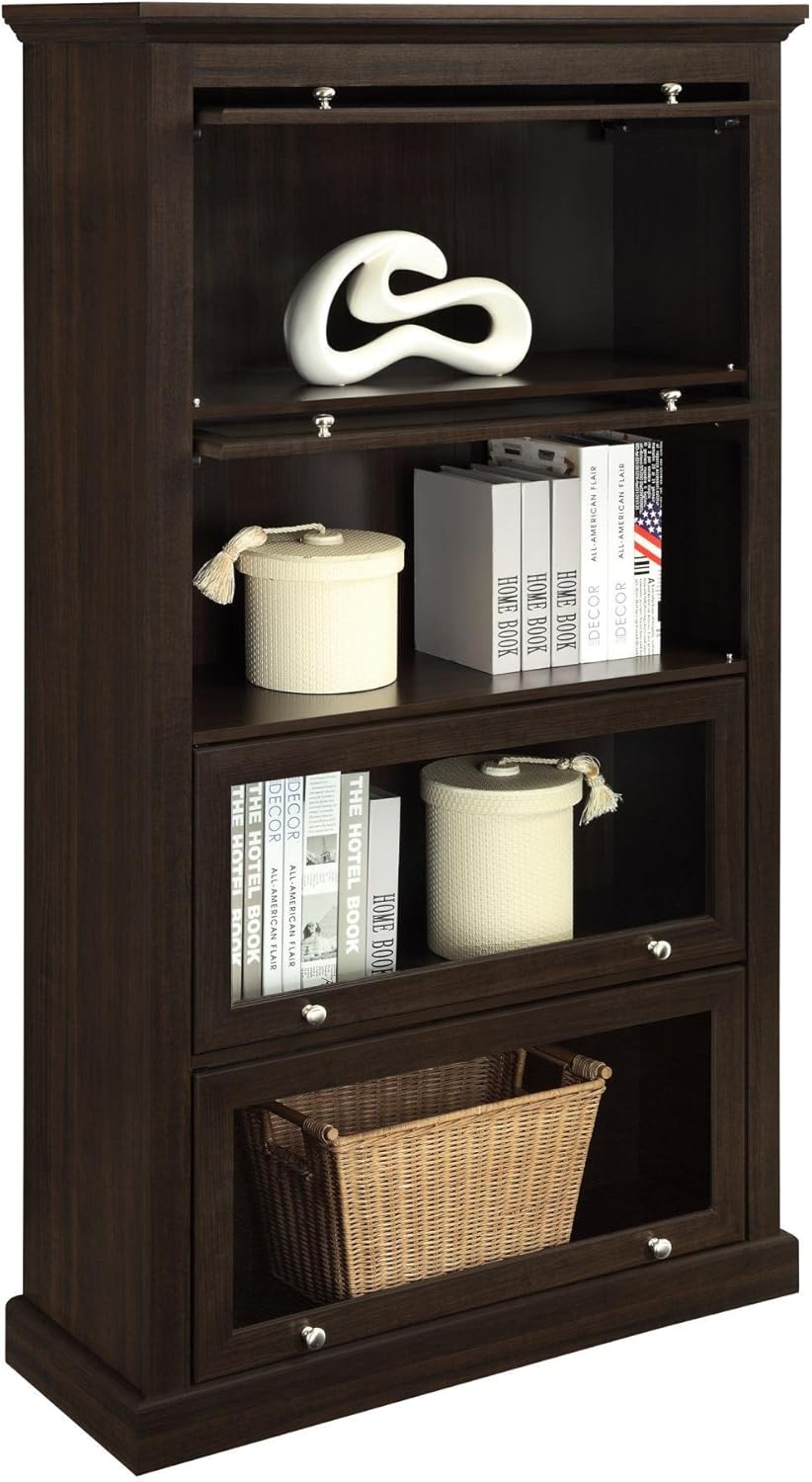 Espresso 4 Shelf Barrister Bookcase K1151