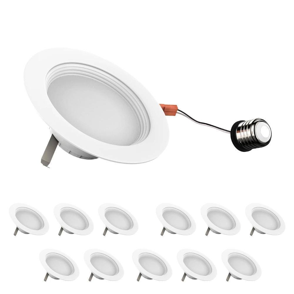 4-Inch Dimmable LED Recessed Lights 12-Pack 4000K A405315