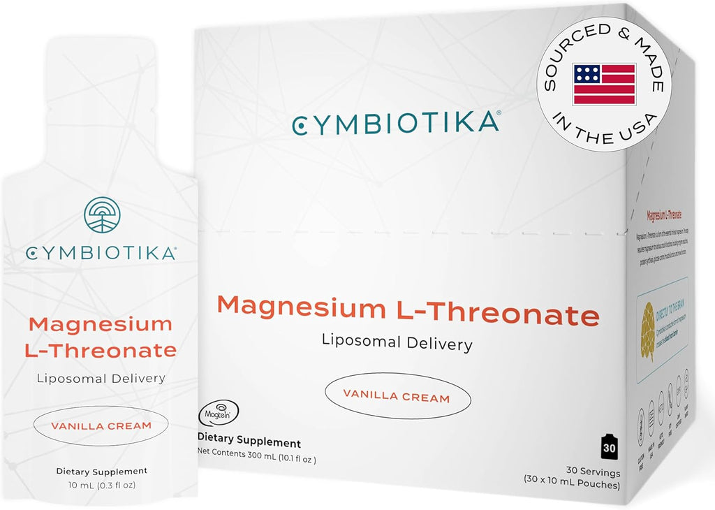 Magnesium L-Threonate 1300mg Supplement, Vanilla Creme, 30 Day Supply Z502