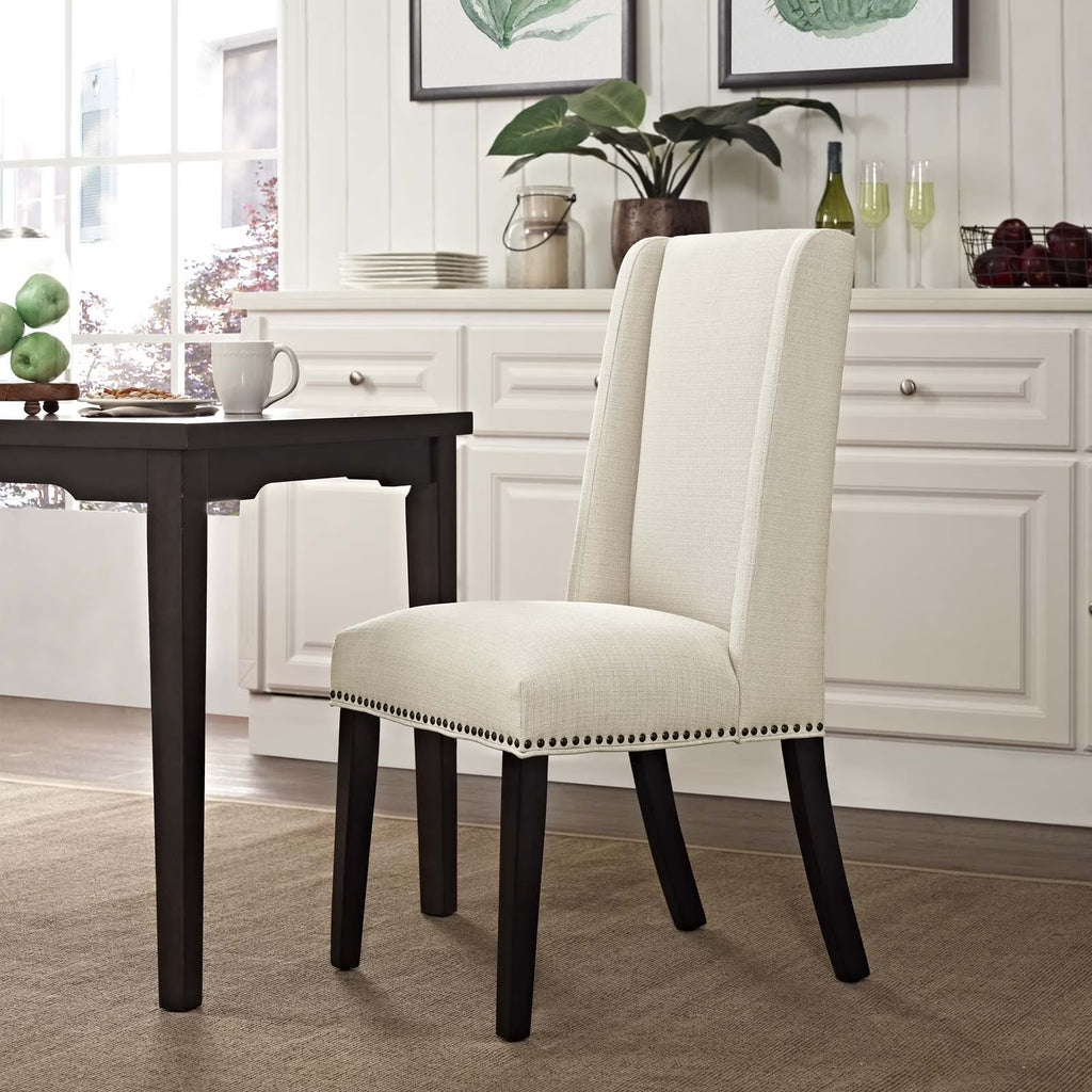 Beige Fabric Dining Chair Y65514