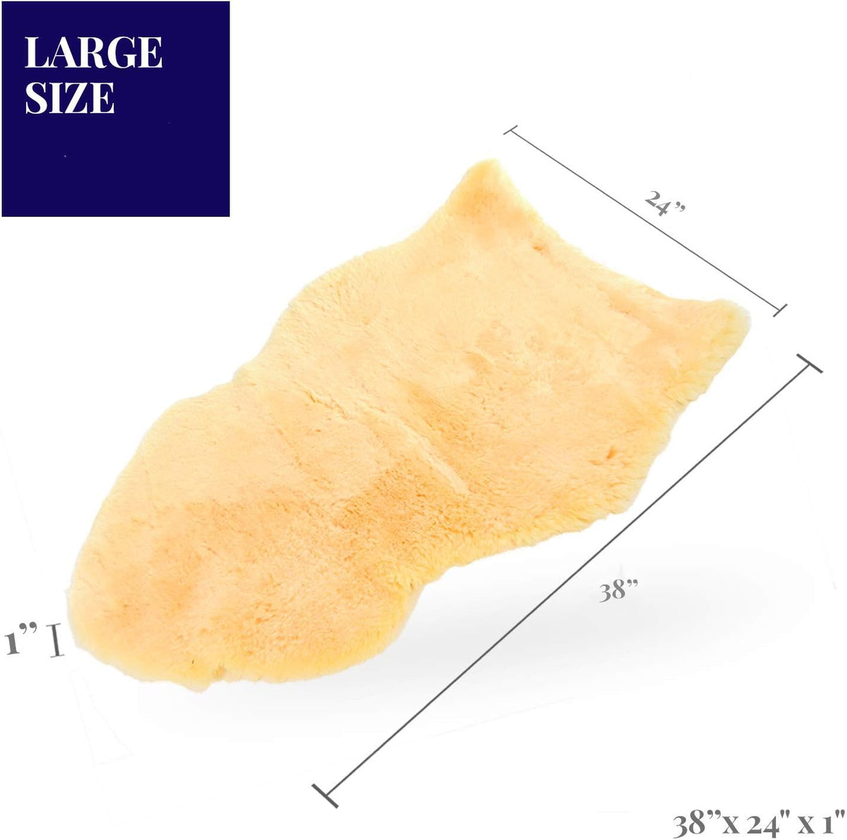 Large Medical Sheepskin Pelt Pads X899
