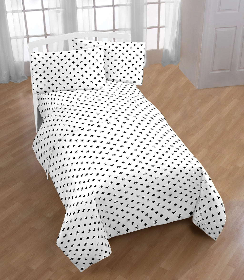 3 Pieces Bedding Sets with Comforter Flat Sheet Fitted Sheet Pillow Case G748130