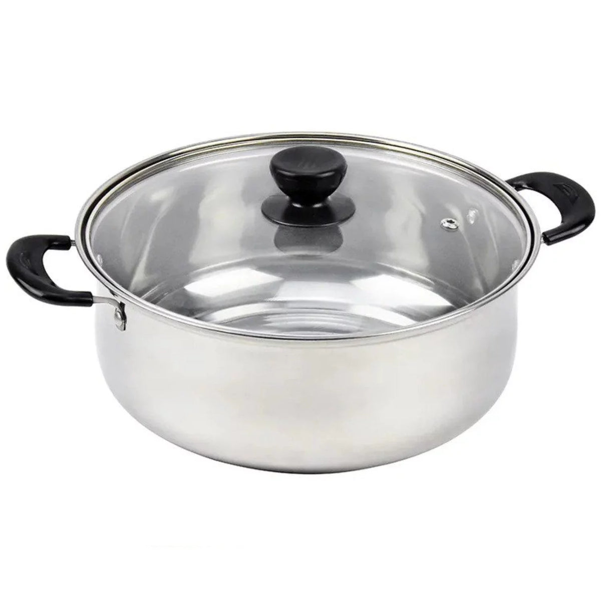 5.5QT Stainless Steel Sauce Pot with Glass Lid D48260