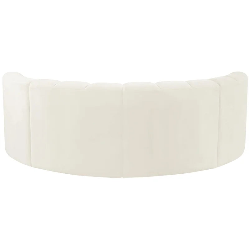 Cream Velvet Modular Sofa O540904
