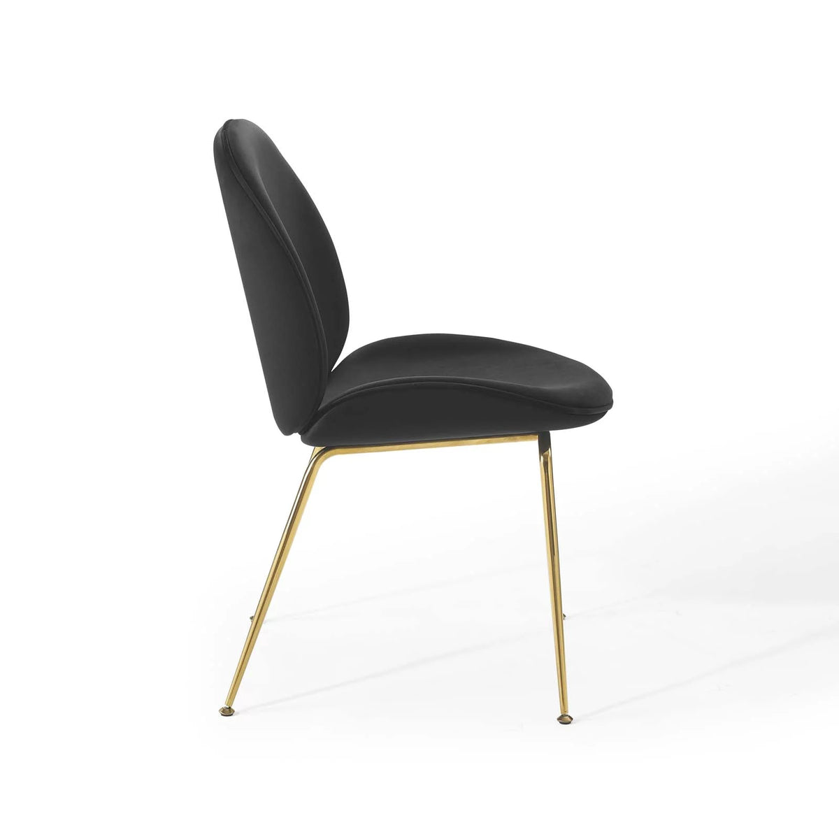 Black Velvet Dining Chair Q778