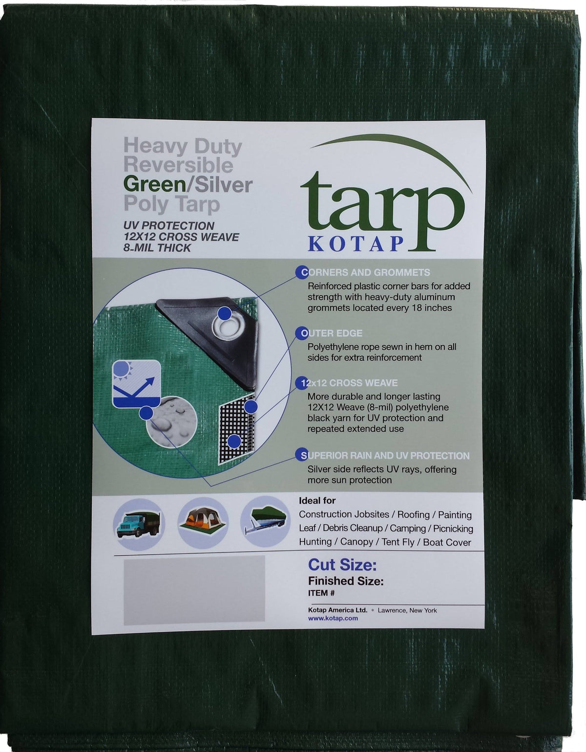 Green Poly Tarp 30 x 50 U39262