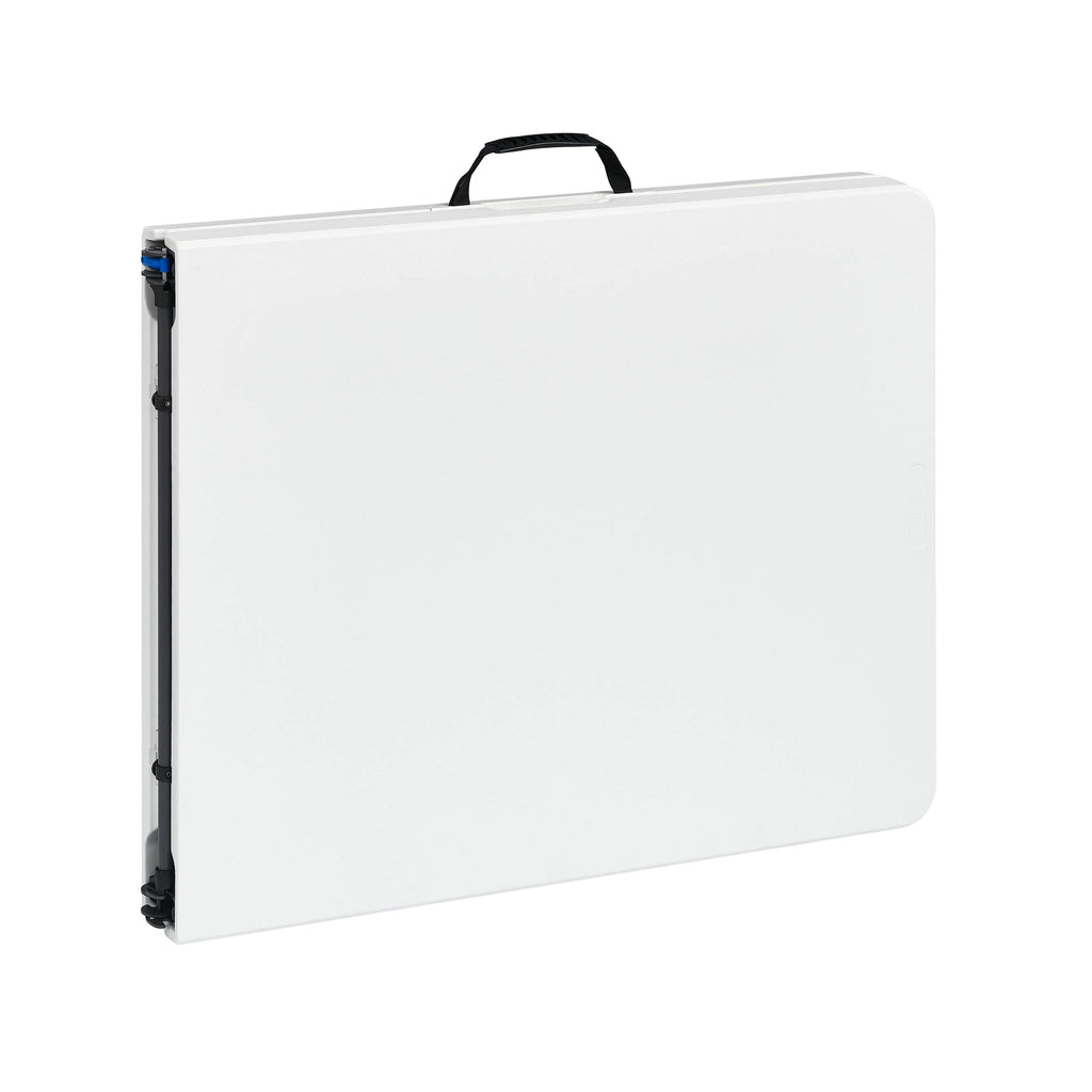 White 6 Foot Fold-in-Half Plastic Table E824026