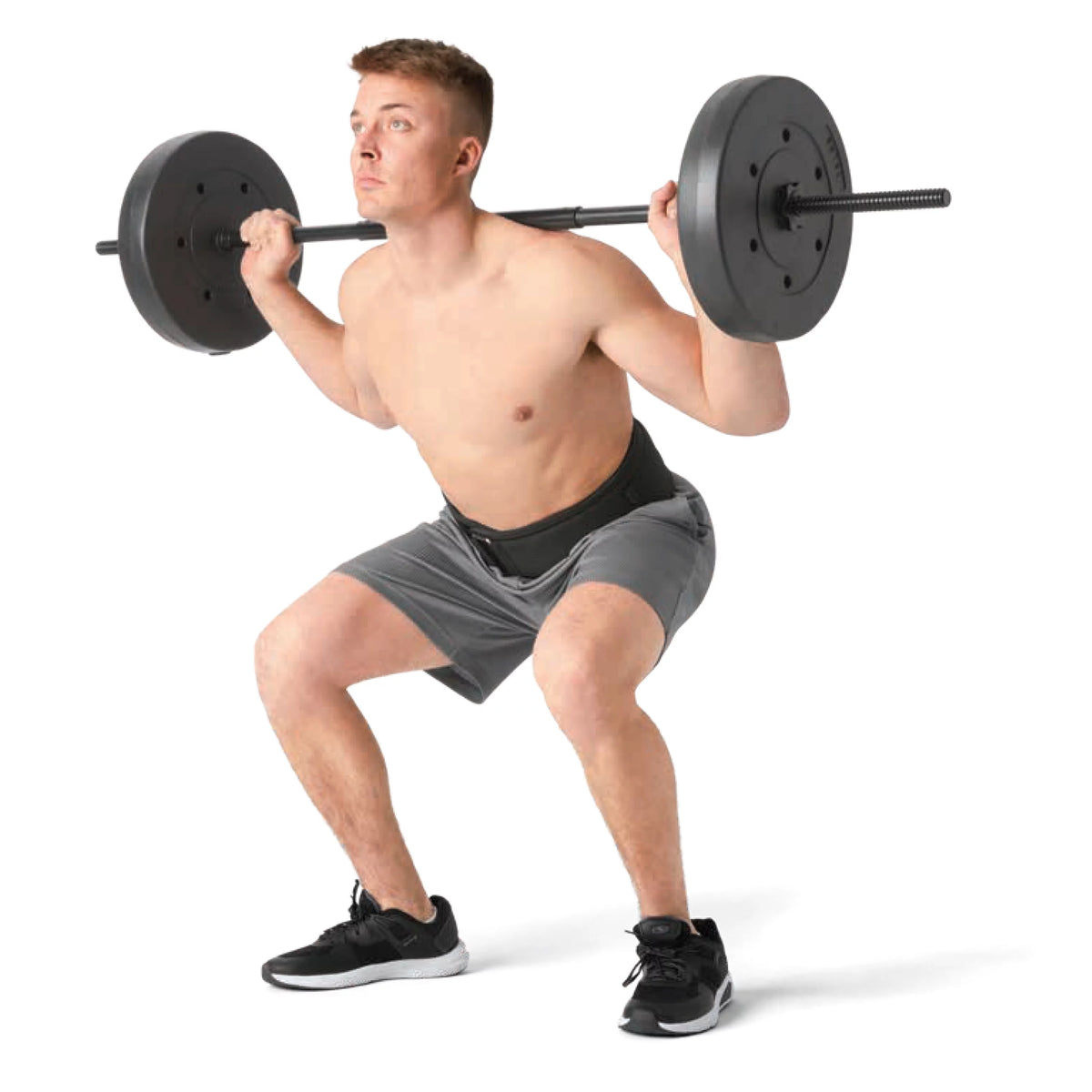Standard 3-Piece Weightlifting Bar with Threaded Ends Q3821