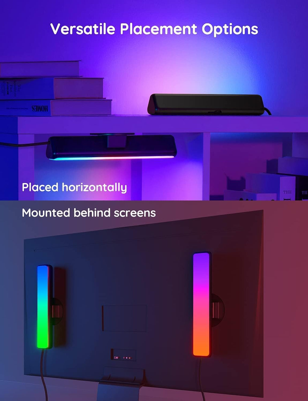 Smart LED Light Bars with WiFi TV Backlights, Pack of 2 P200