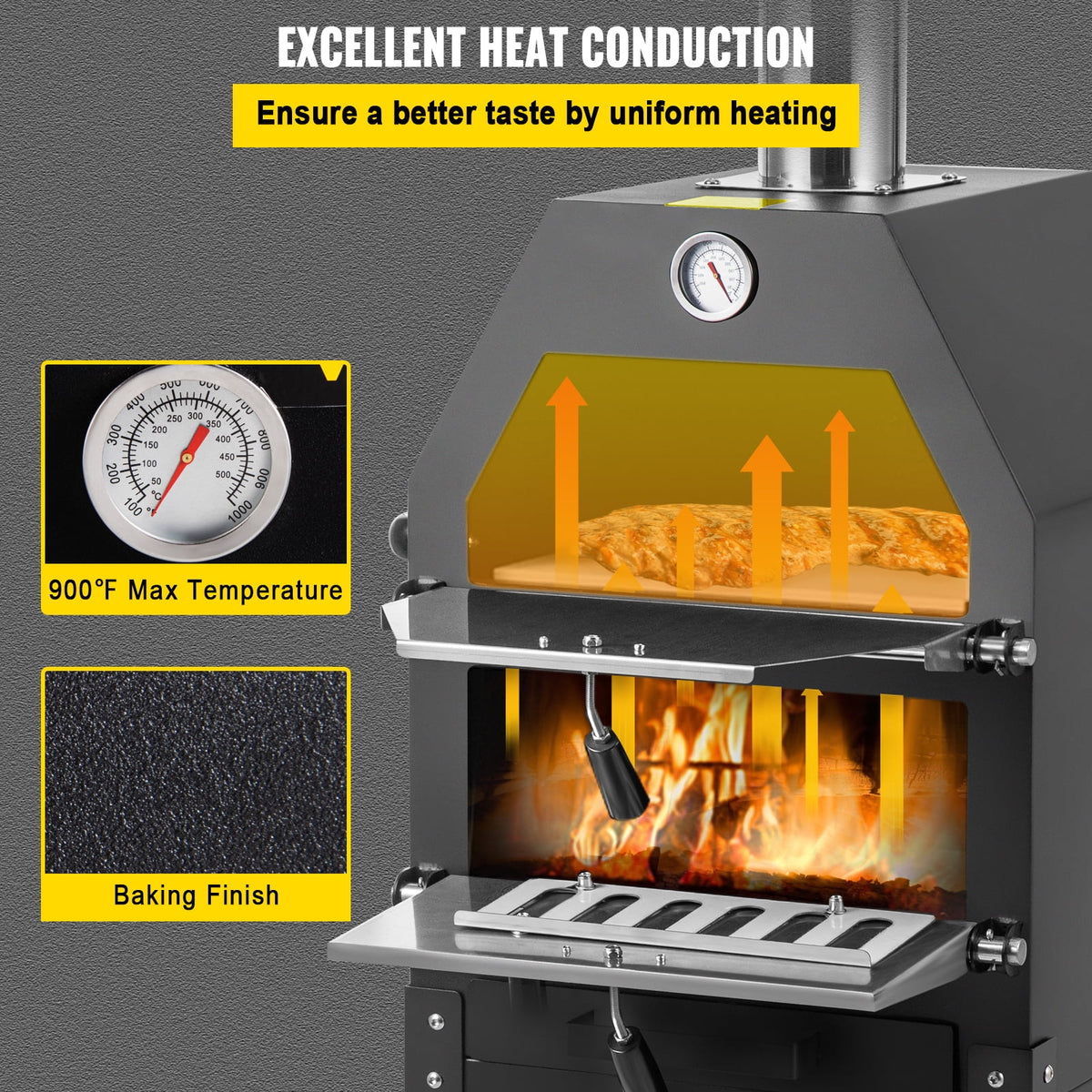 Portable Wood Fired Pizza Oven D10951