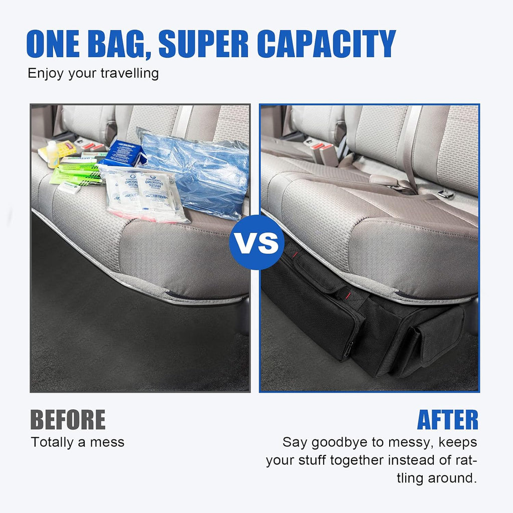 Under Seat Storage Bag with Refrigerated Bag Black F4577