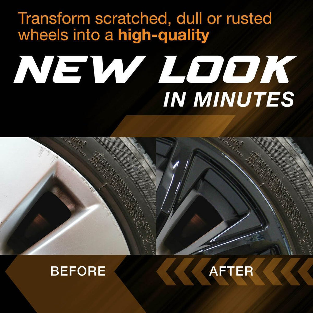 20" Gloss Black Wheel Skin Set ABS Plastic B5764
