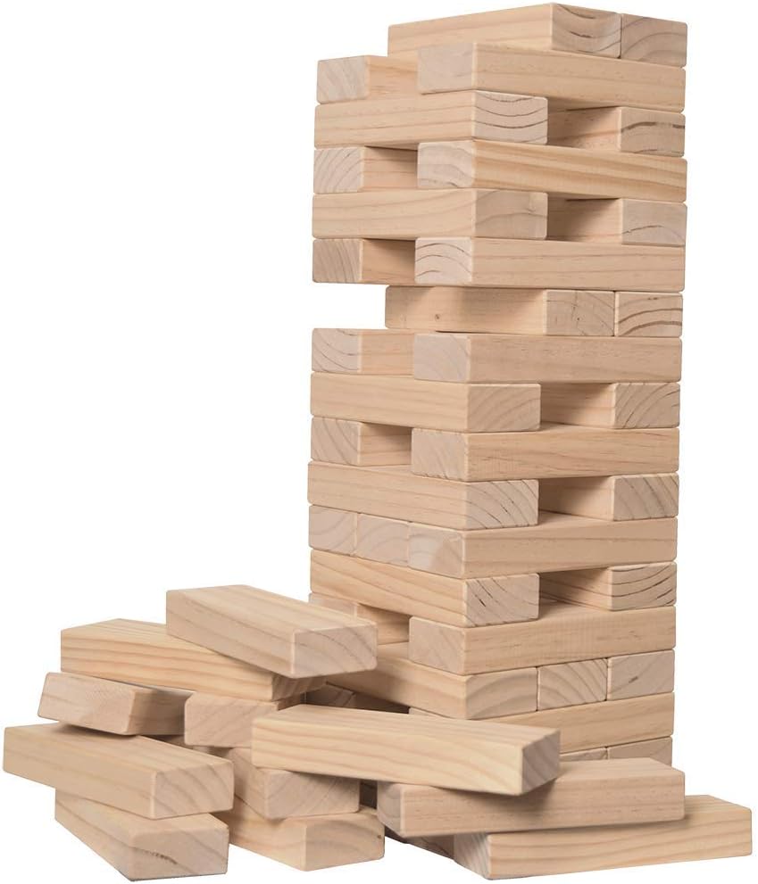 Jumbo Wood Stacking Lawn Game with Carry Bag B855